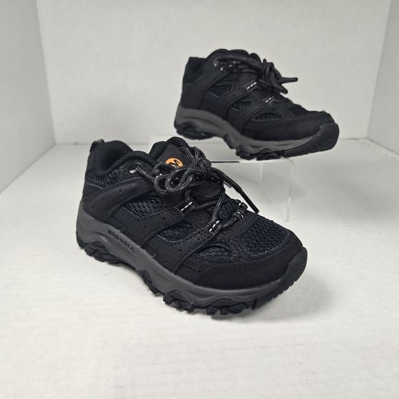 Merrell Other - Merrell Kids Black Moab 3 Low Hiker Unisex Waterproof Hiking Shoe Toddler 10.5